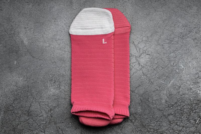 Pink / White Nobull LOW (NEON) Women's Socks | CA U2305Z